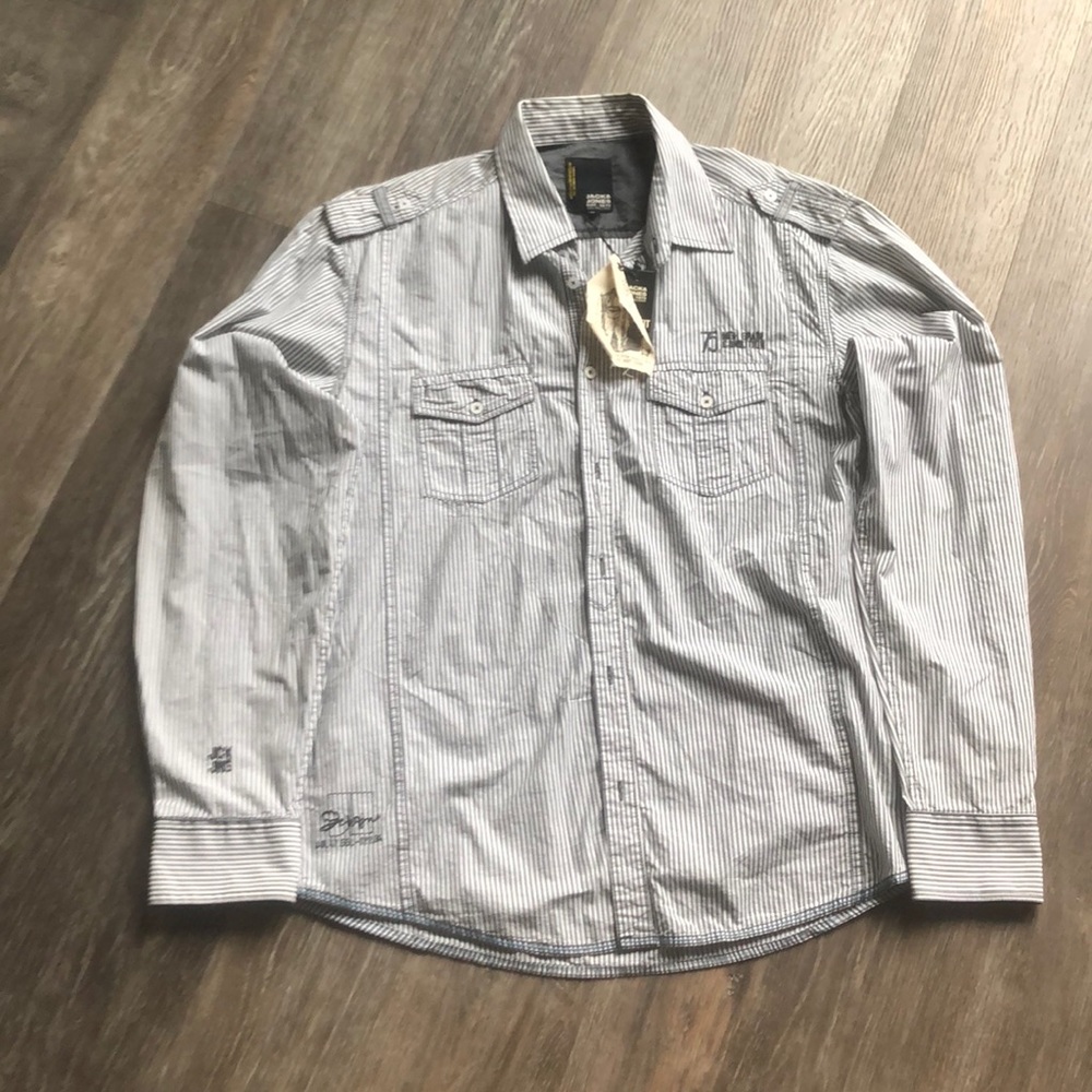 Jack and Jones men’s bottom up long sleeve NWT